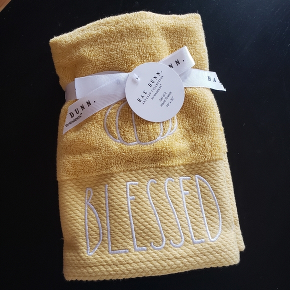 *STOCKING STUFFER* Rae Dunn 'Blessed' Tea Towels - Picture 1 of 2